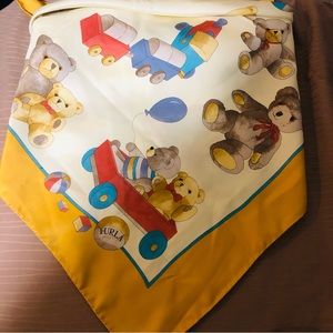 Furla Silk Teddy Bear Scarf